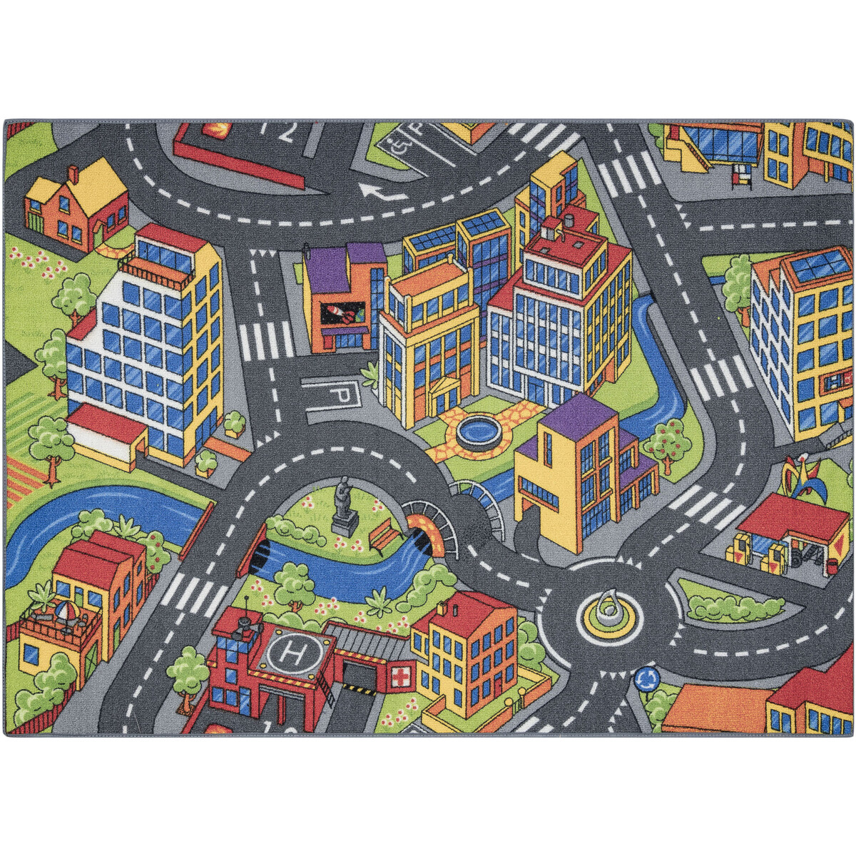 Rugsx  REBEL ROADS KOBEREC Town life 97 Velké 140x200 cm  Šedá