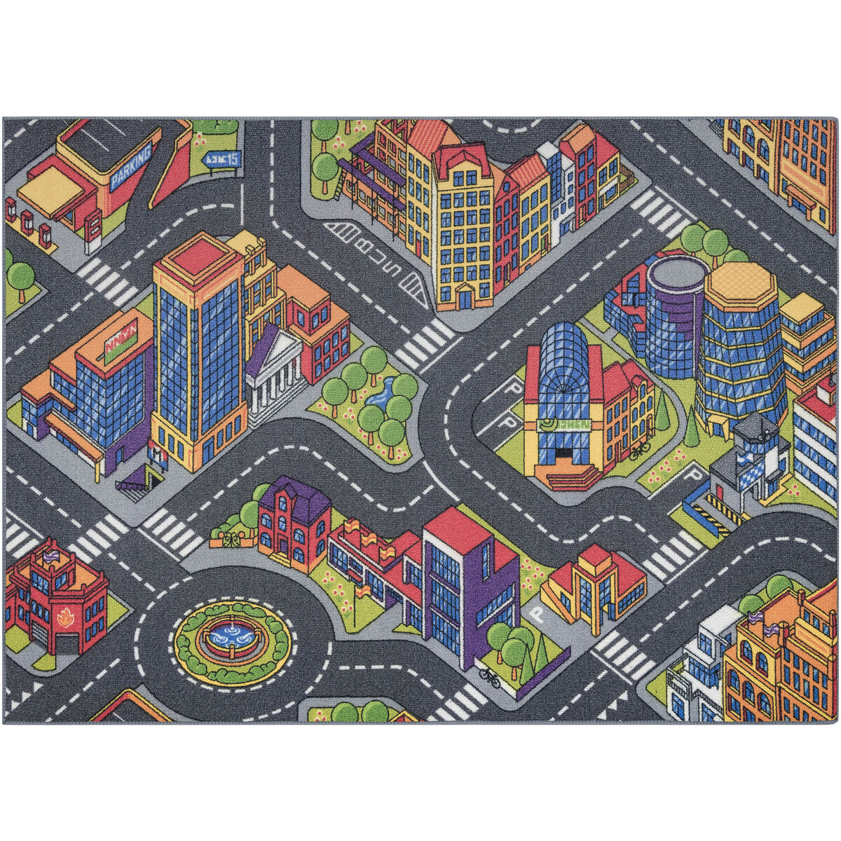 Rugsx  REBEL ROADS KOBEREC Urban life 97 Metropole, 140x200 cm  Šedá