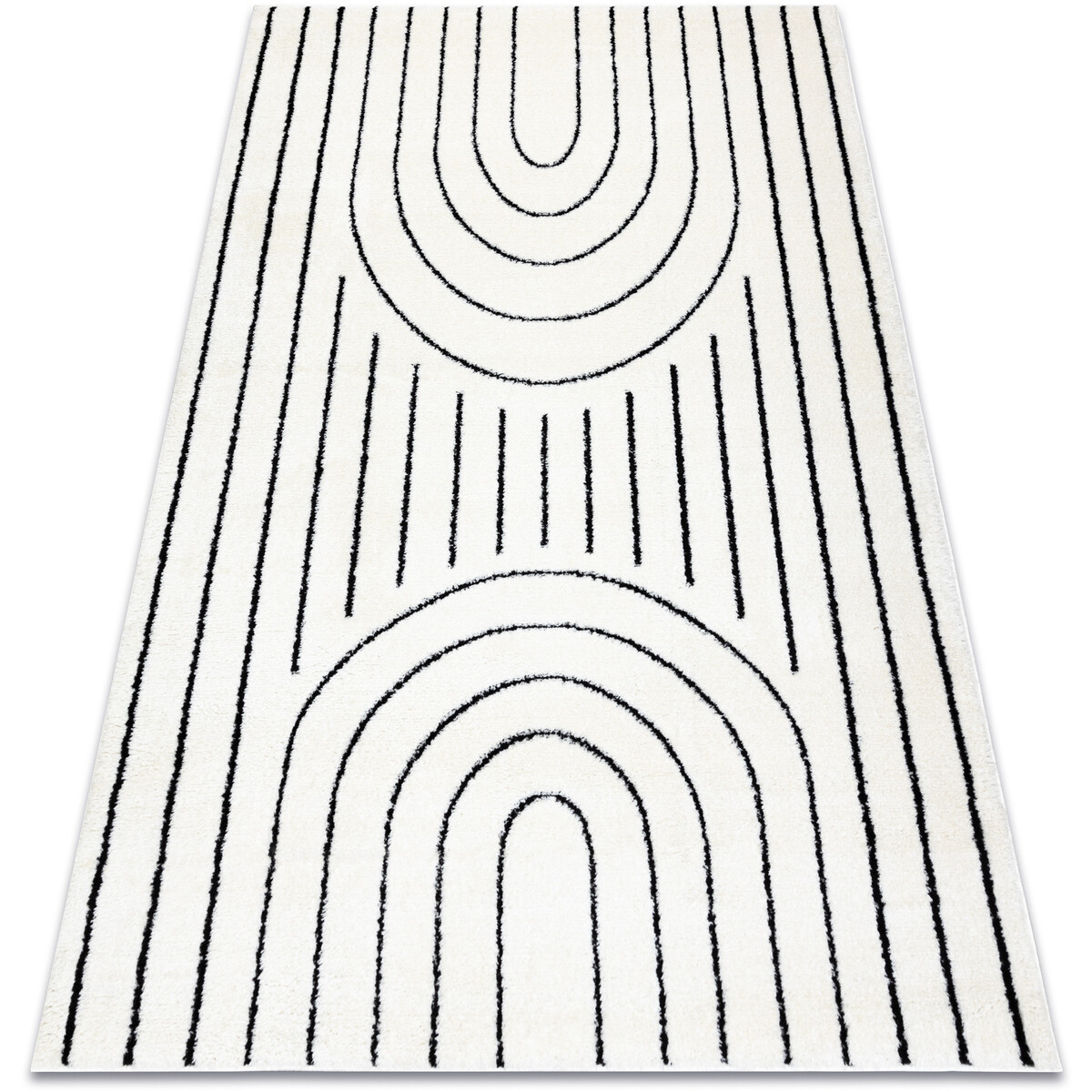 Rugsx  Moderní koberec MODE 8494 geometrická krémová  140x190 cm  Béžová