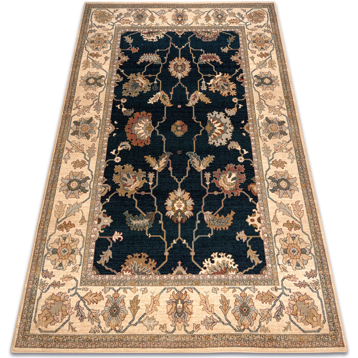 Rugsx  Vlněný koberec POLONIA Loare Rám velvet tmavě 200x300 cm  Modrá