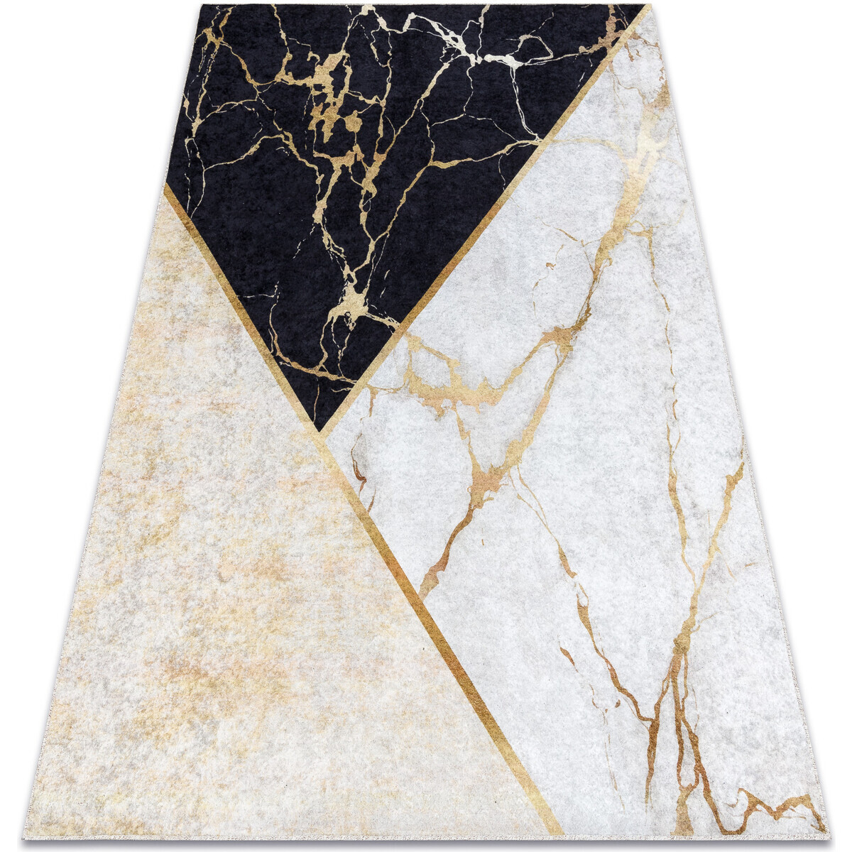 Rugsx  MIRO 52103.801 mycí kobereček Mramor, geometrick 120x170 cm  Zlatá