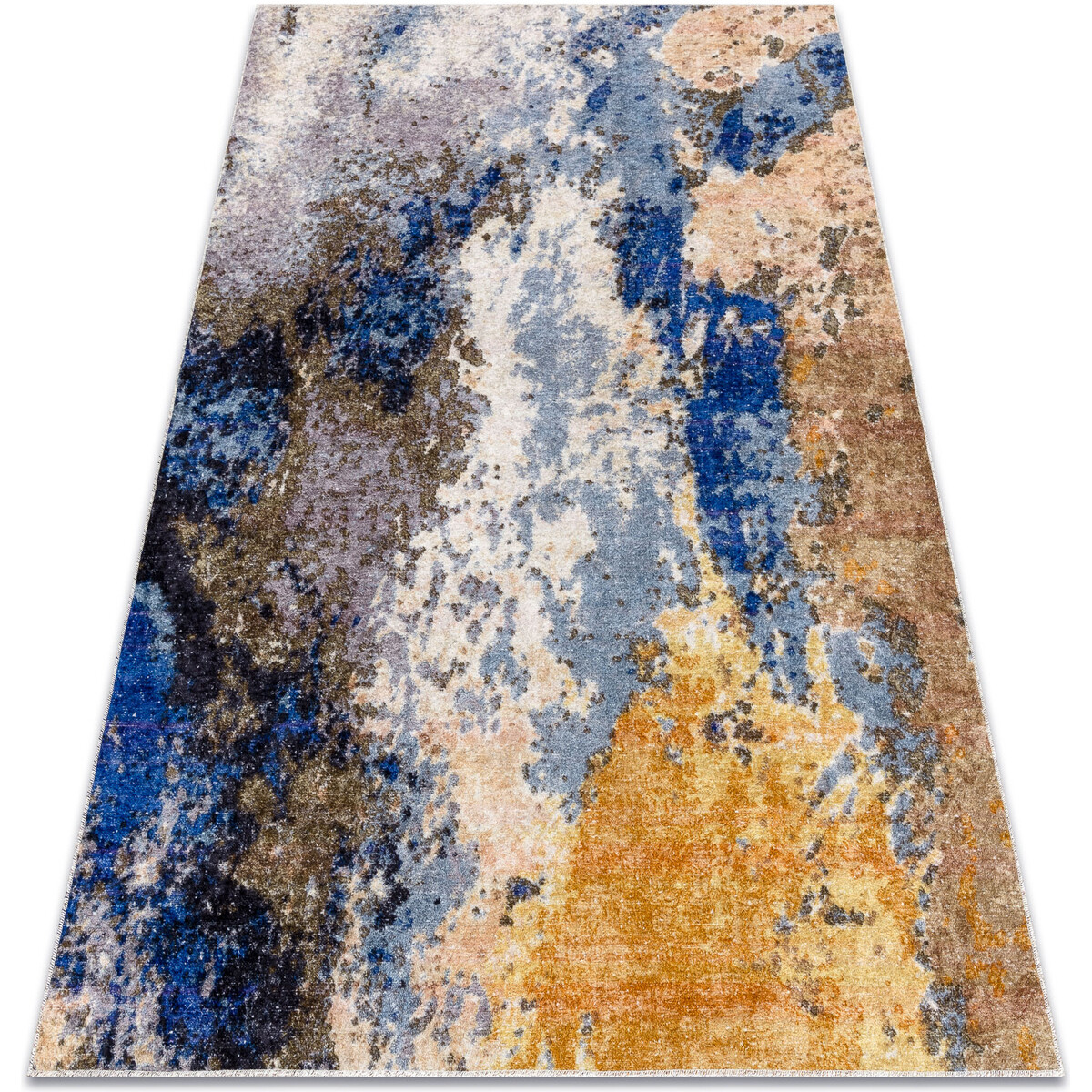 Rugsx  MIRO 51774.802 mycí kobereček Abstrakce protiskl 80x150 cm  Modrá