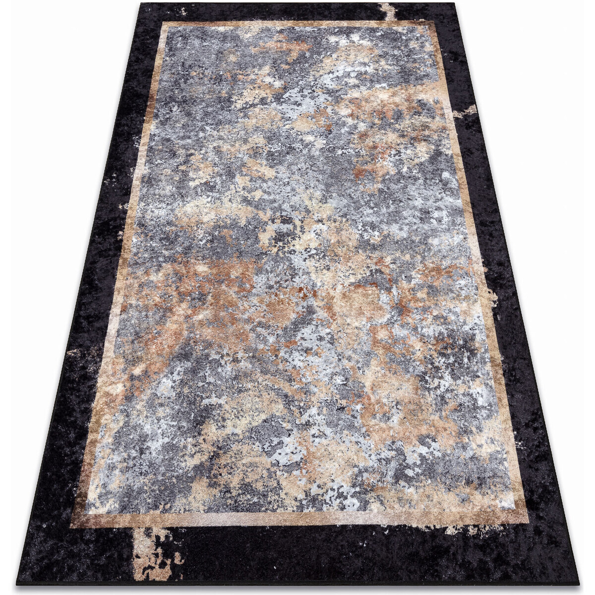 Rugsx  MIRO 51328.804 mycí kobereček Abstrakce protiskl 160x220 cm  Šedá