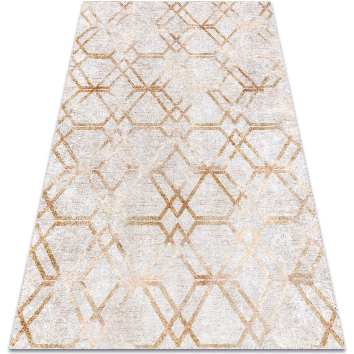 Rugsx  MIRO 51805.804 mycí kobereček Geometrická, lať 80x150 cm  Zlatá