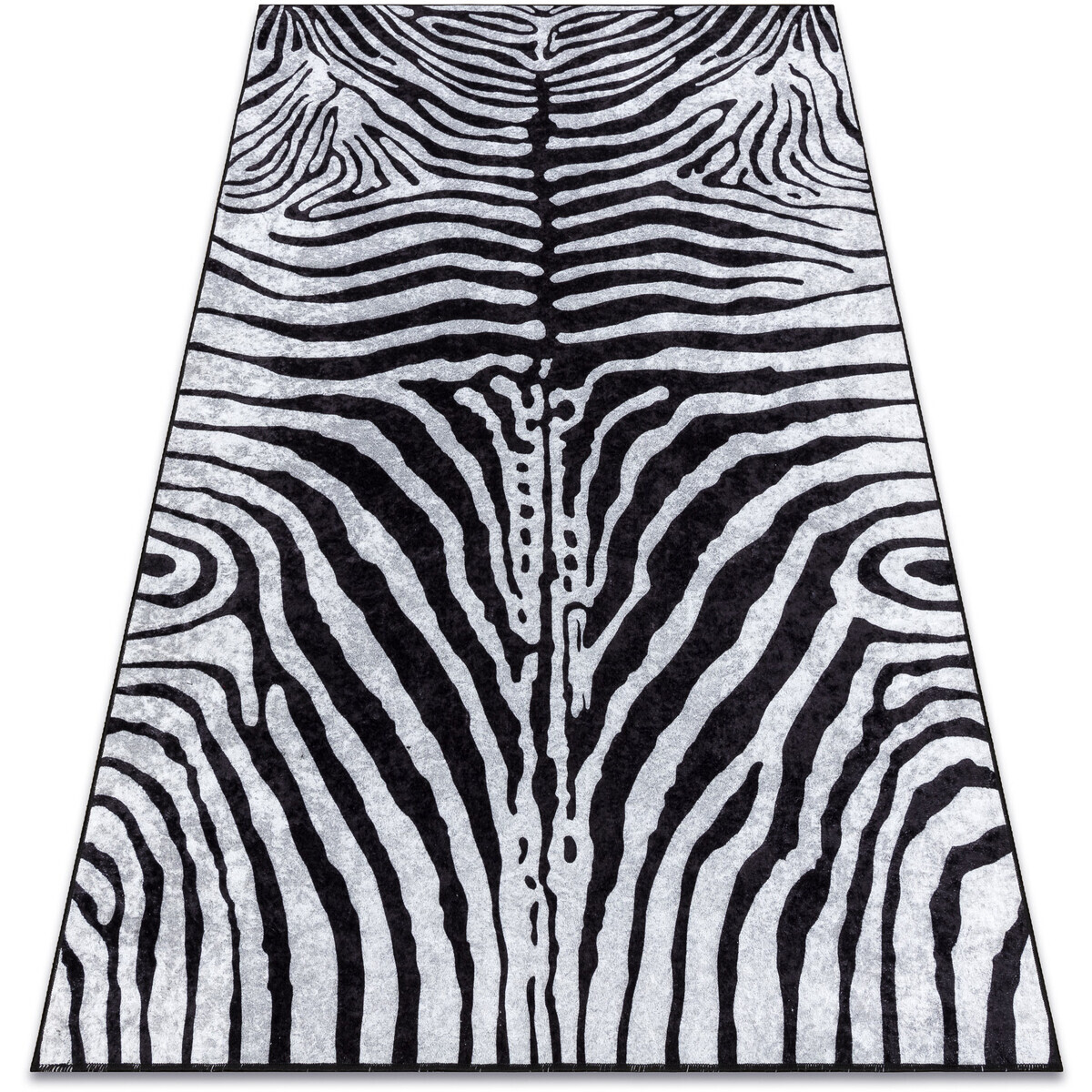 Rugsx  MIRO 51331.803 mycí kobereček Zebra protiskluz - 80x150 cm  Černá