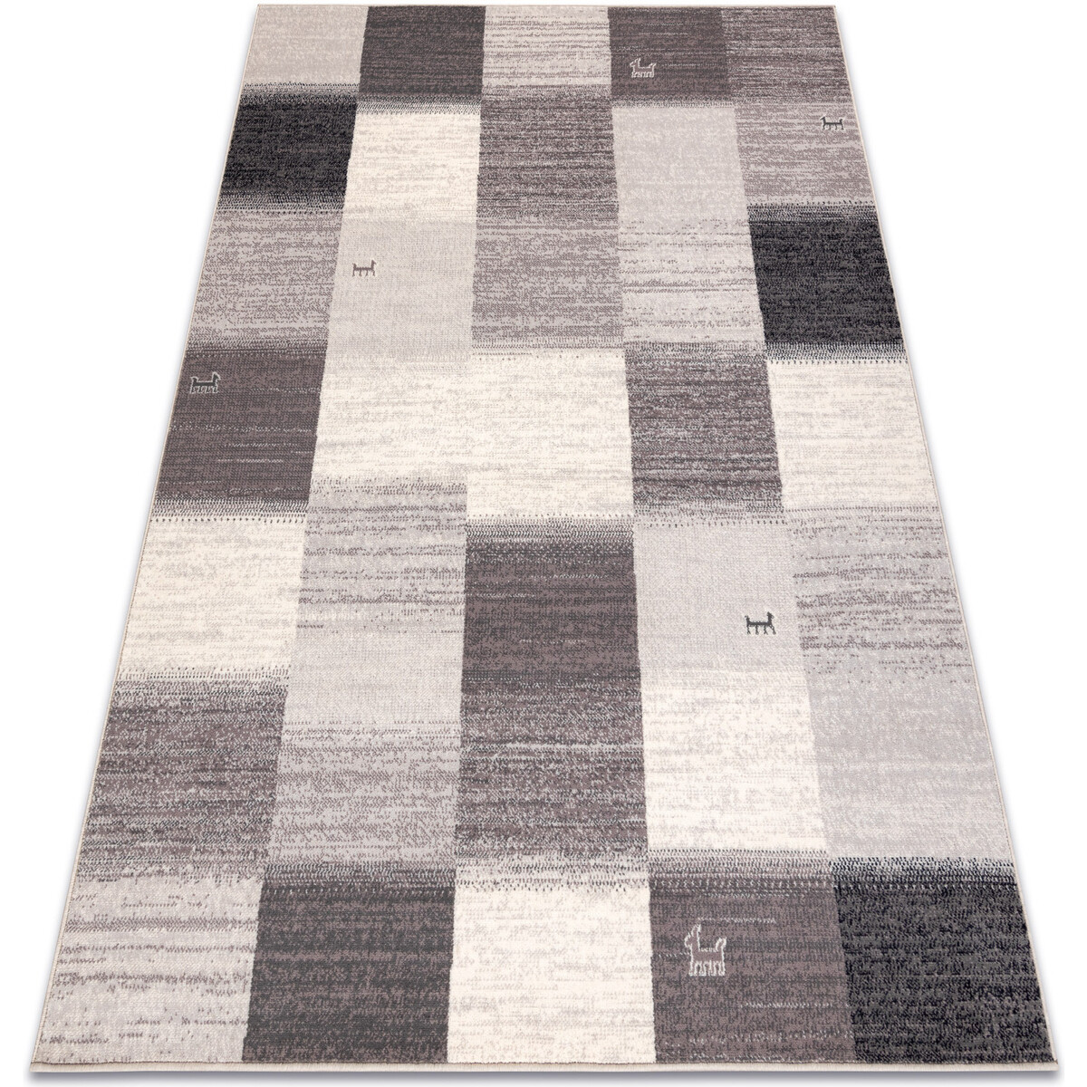 Rugsx  Koberec Vlna ANGEL 7961 / 52022 Geometrický, 80x150 cm  Béžová