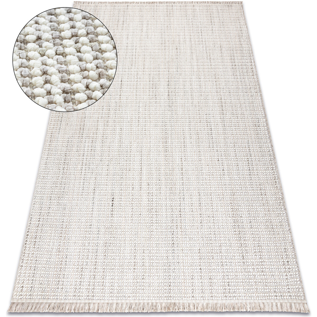 Rugsx  Koberec NANO EO78C Melange, smyčkový, plošně t 200x290 cm  Šedá