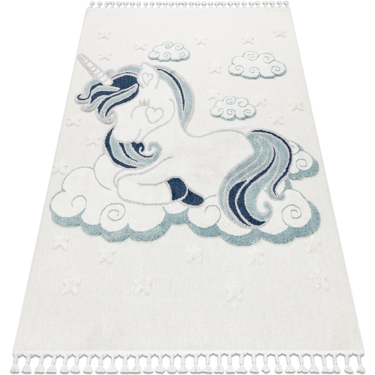 Rugsx  Koberec YOYO GD49 bílé / šedo - 140x190 cm  Bílá