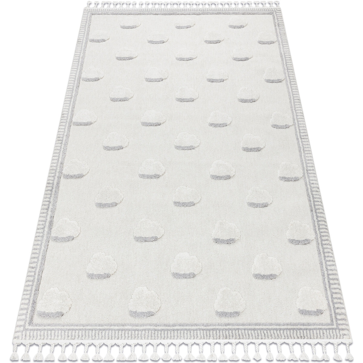 Rugsx  Koberec YOYO GD62 bílé / šedo - 140x190 cm  Bílá