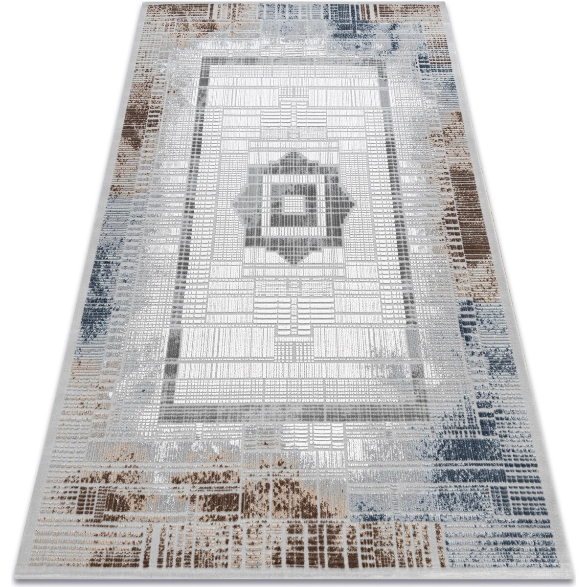 Rugsx  Koberec AKRYL VALS 0W1736 C69 47 Čtverce 160x230 cm  Béžová