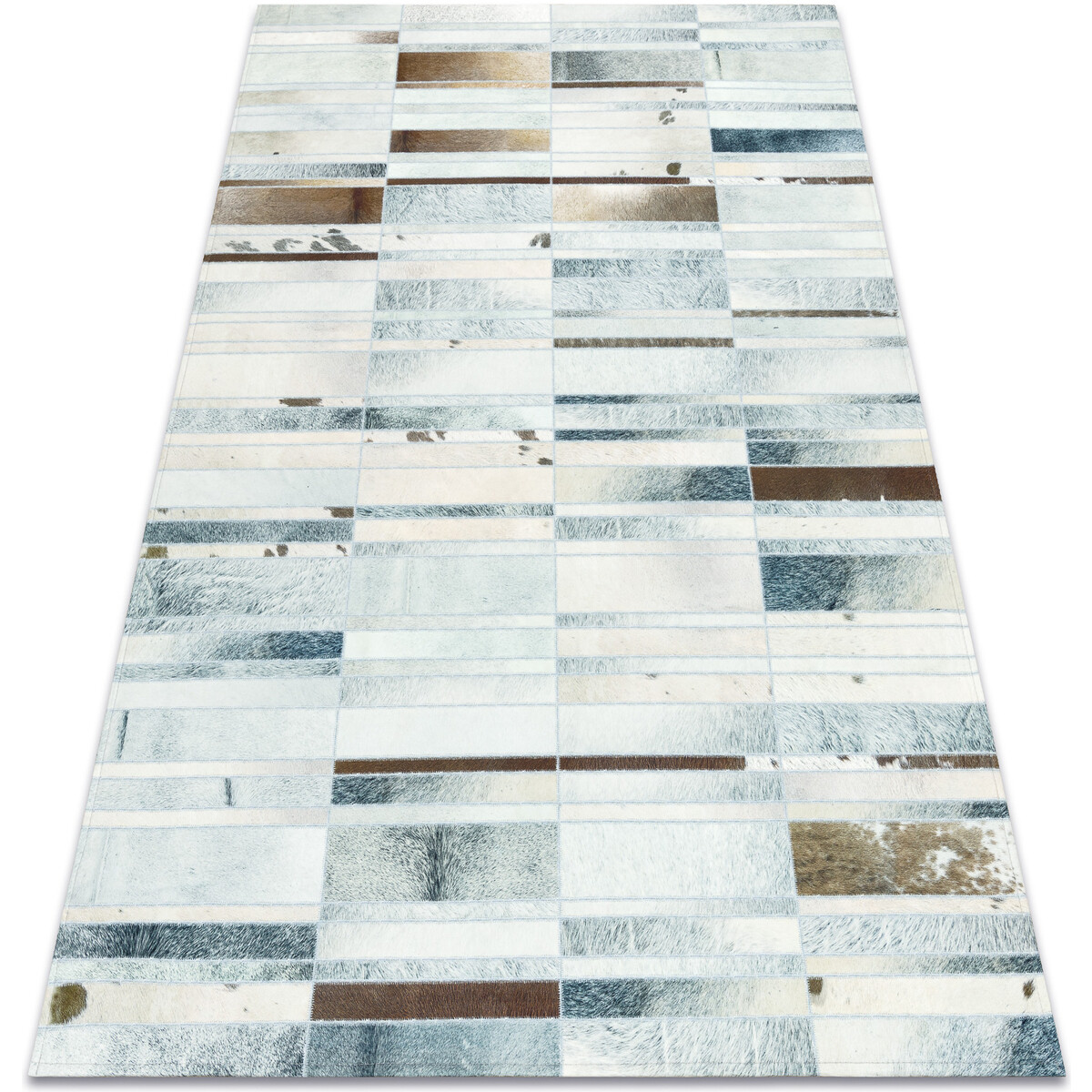 Rugsx  Koberec PATCHWORK 21717 béžový - Hovězí kůž 160x230 cm  Béžová