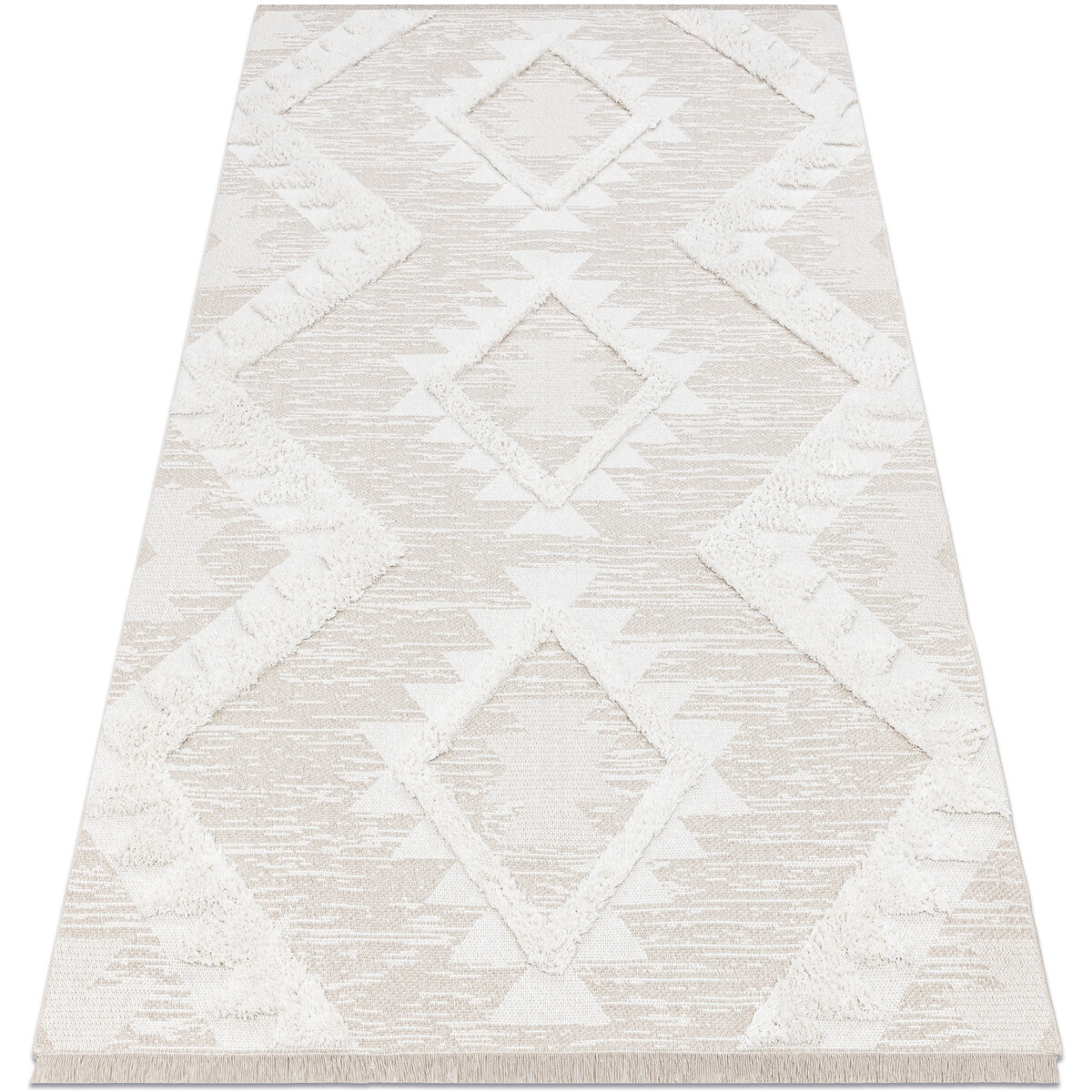 Rugsx  Koberec ECO SISAL BOHO MOROC Diamanty 22312 155x220 cm  Béžová