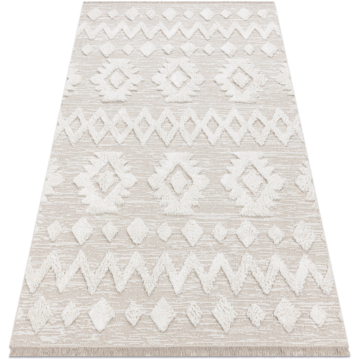 Rugsx  Koberec ECO SISAL MOROC 22319 kosočtverce boho 155x220 cm  Béžová