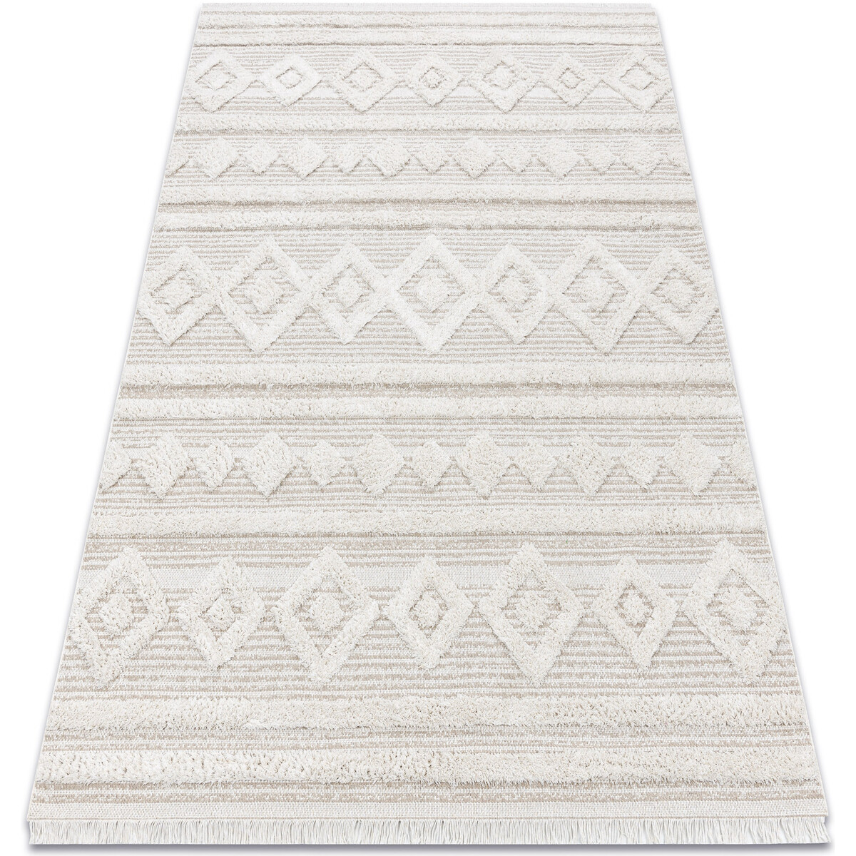 Rugsx  Koberec ECO SISAL MOROC 22322 kosočtverce, linky, 155x220 cm  Béžová