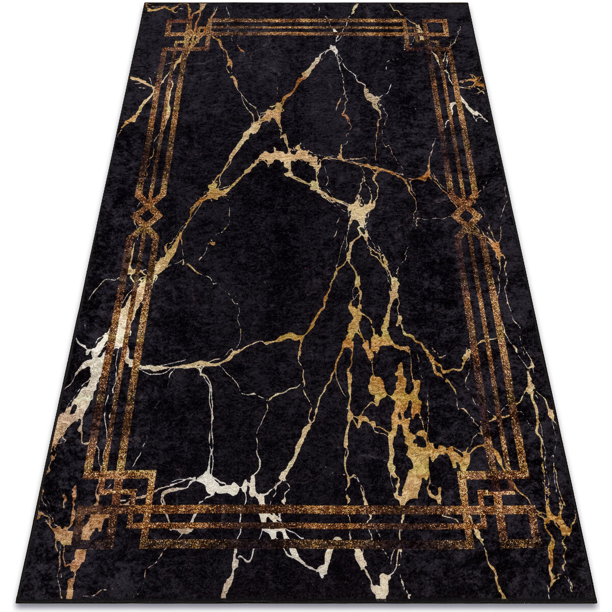 Rugsx  MIRO 51333.801 mycí kobereček Mramor, rám proti 140x190 cm  Černá
