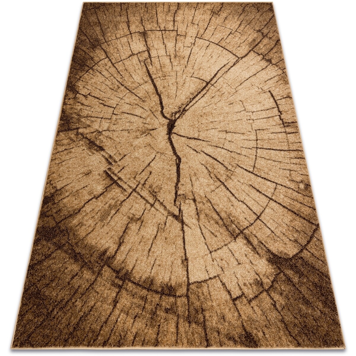 Rugsx  Koberec SILVER TRONKO Pařez stromu, ořech 120x170 cm  Hnědá
