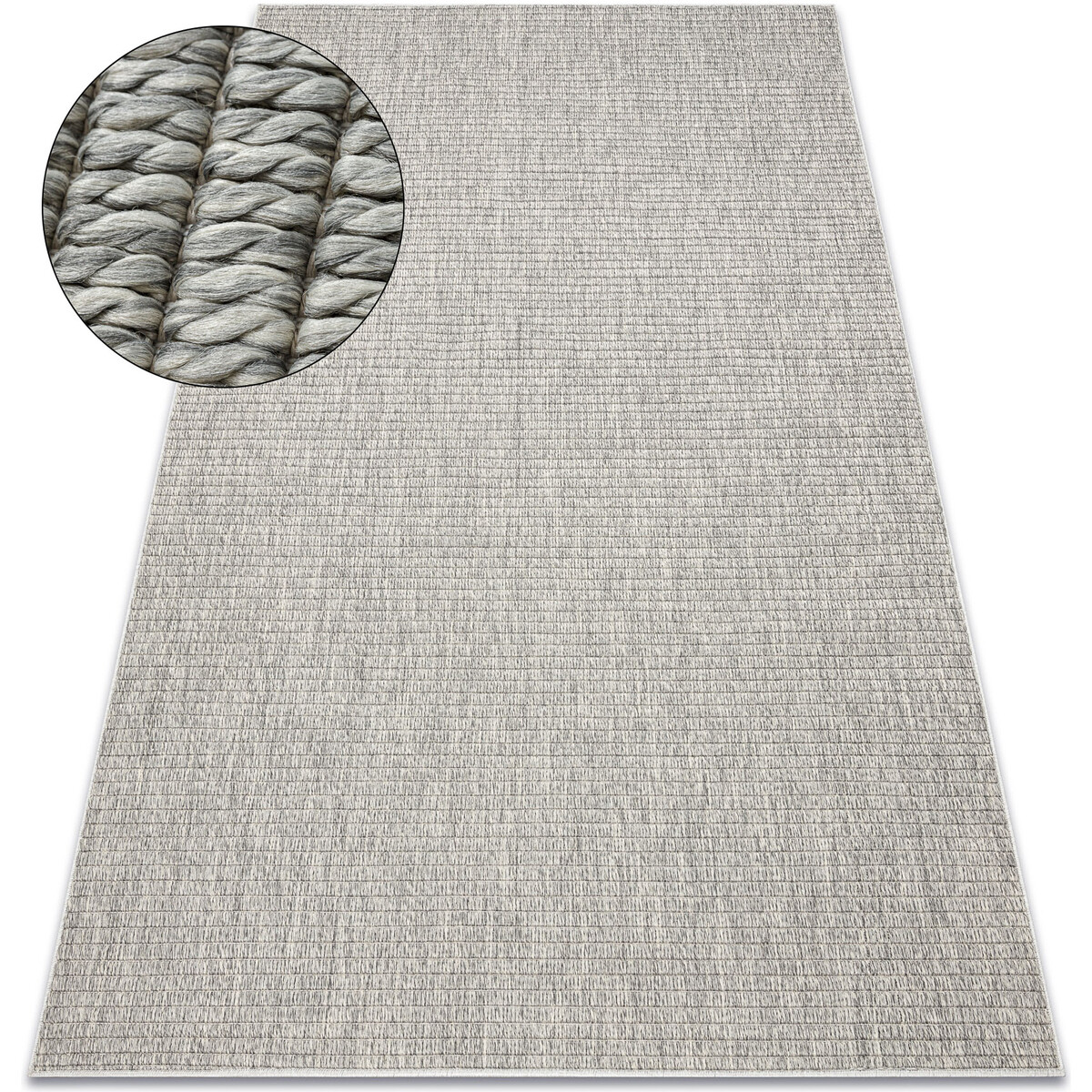Rugsx  Koberec ORIGI 3583 šedý - plošně tkaný 155x220 cm  Šedá