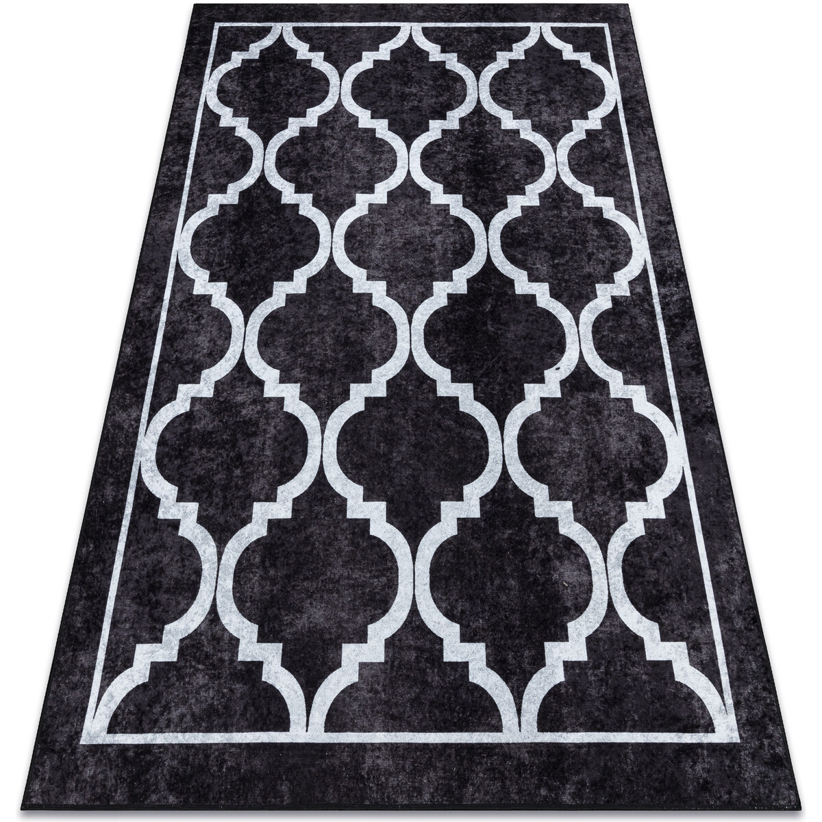 Rugsx  MIRO 51639.806 mycí kobereček Trellis laťková  120x170 cm  Černá