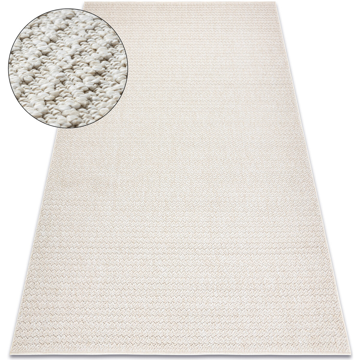 Rugsx  Koberec JERSEY 19236 krémový - strukturální, s 80x150 cm  Béžová