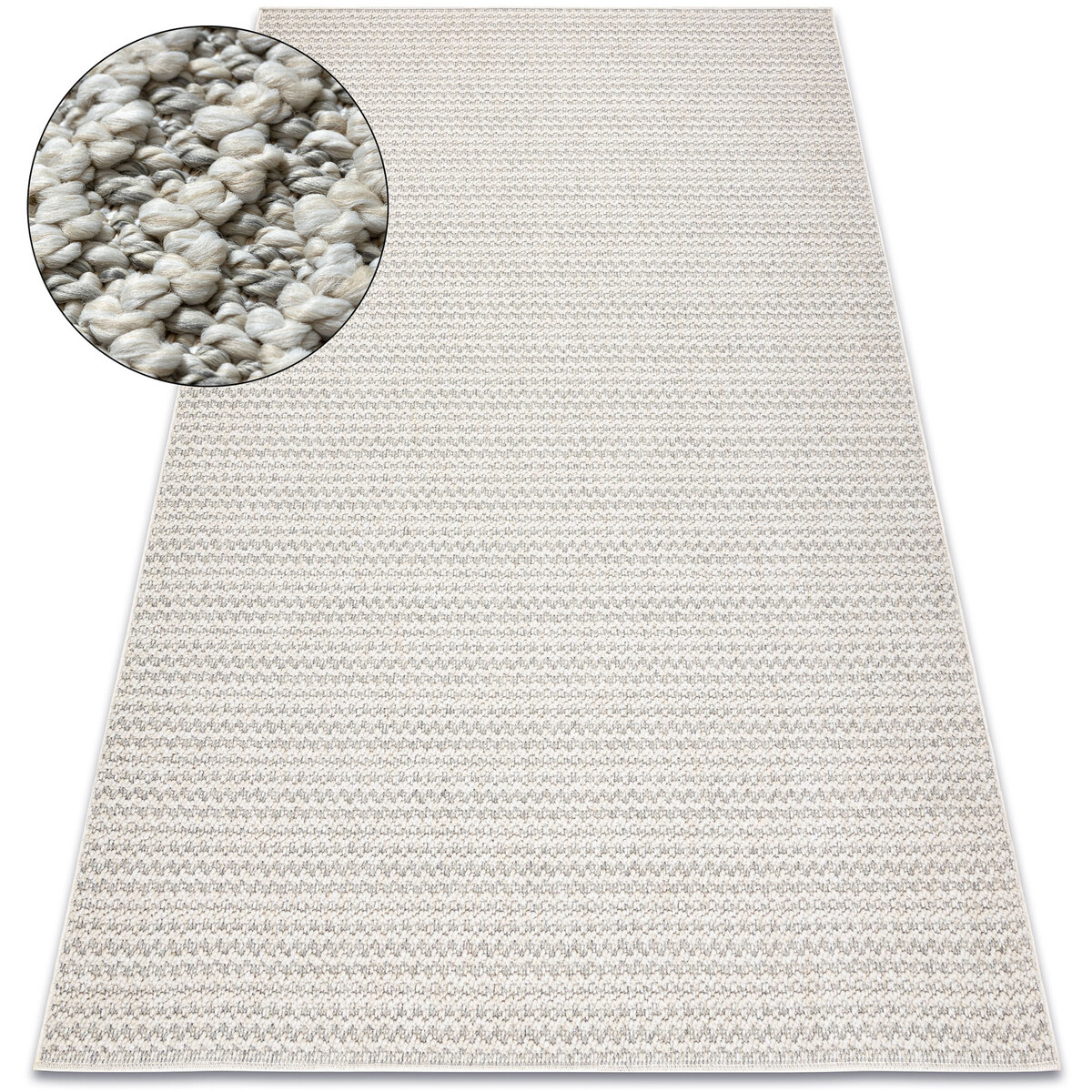 Rugsx  Koberec JERSEY 19236 šedý - strukturální, smyĠ160x220 cm  Šedá