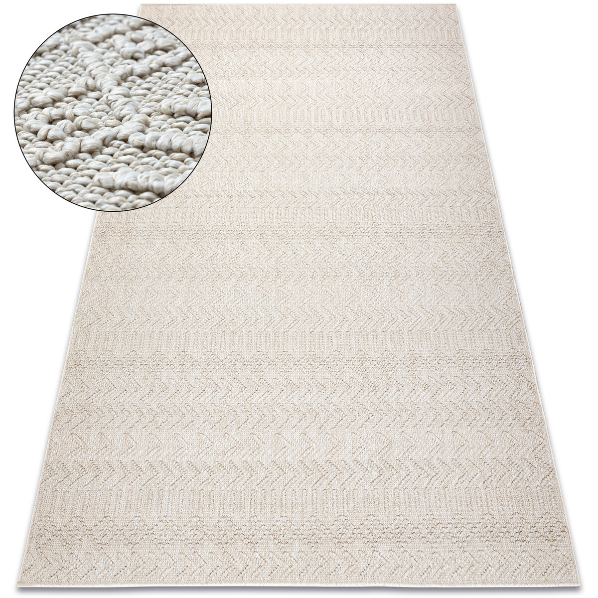Rugsx  Koberec JERSEY 19243 krémový - Rybí kost, 240x330 cm  Béžová