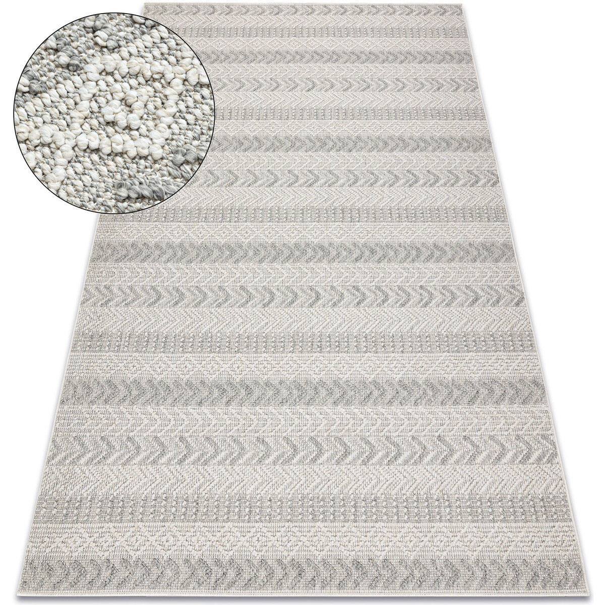 Rugsx  Koberec JERSEY 19243 šedý - Rybí kost, 80x150 cm  Šedá