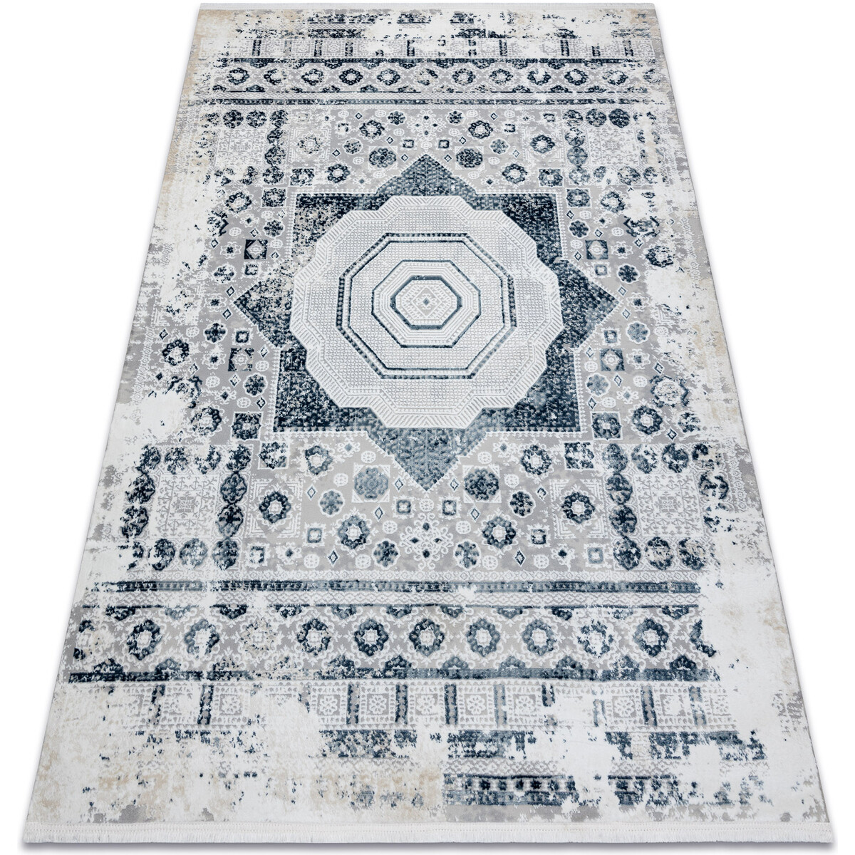 Rugsx  Moderní koberec DUKE 51542 krémová / modrá 200x290 cm  Béžová