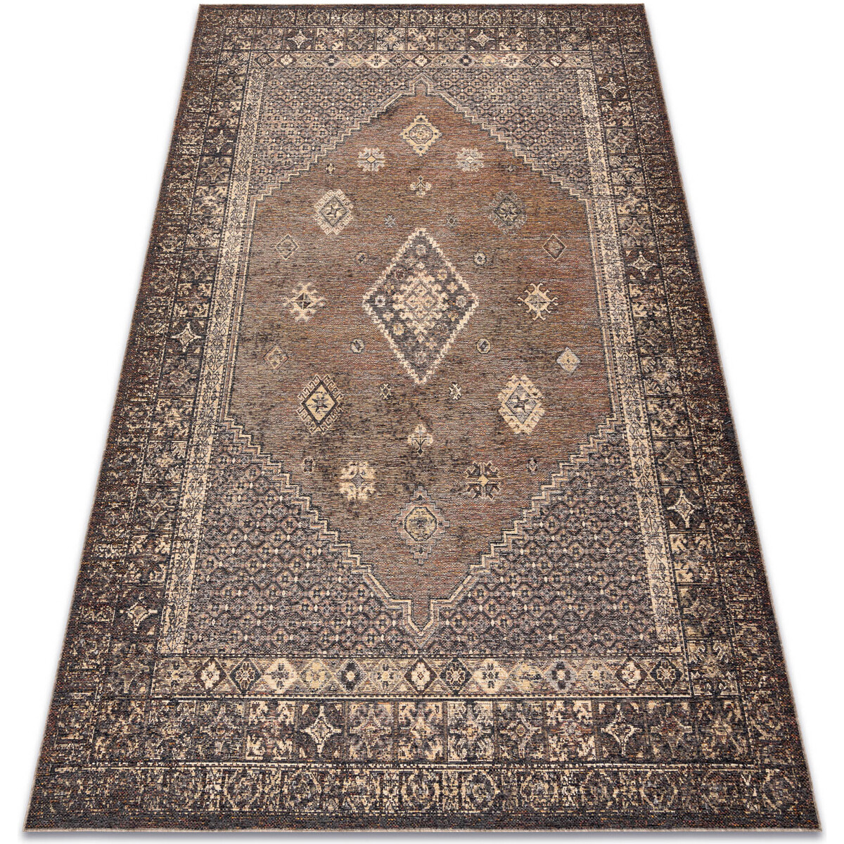 Rugsx  Vlněný koberec ANTIGUA 518 76 JF300 OSTA 170x240 cm  Hnědá