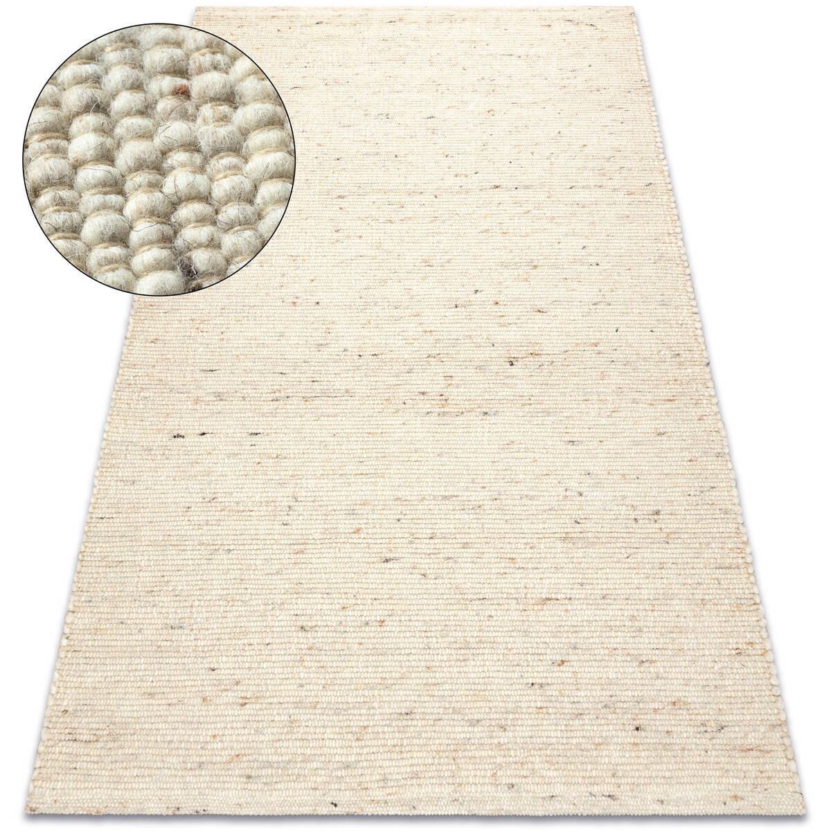Rugsx  Koberec NEPAL 2100 béžový - vlněný, oboustran 60x100 cm  Béžová