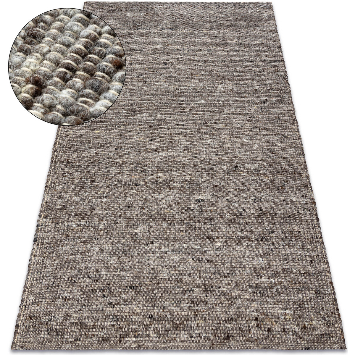 Rugsx  Koberec NEPAL 2100 stone, šedá - vlněný, 120x170 cm  Šedá