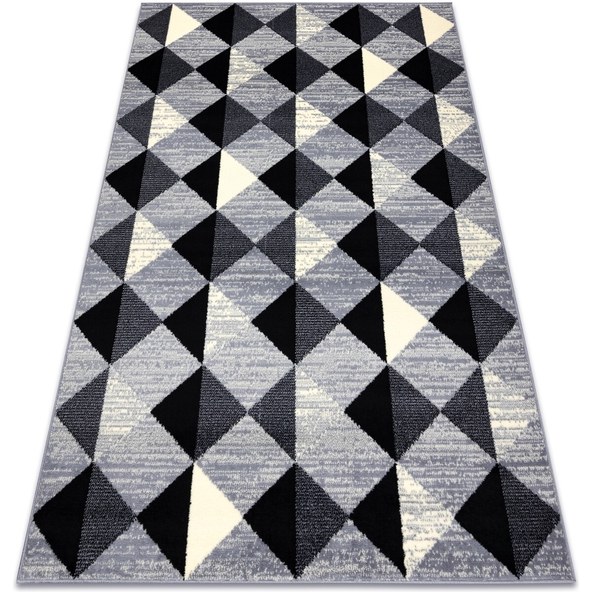 Rugsx  Koberec BCF BASE 3987 Trigone, Trojúhelníky, čt 185x270 cm  Šedá