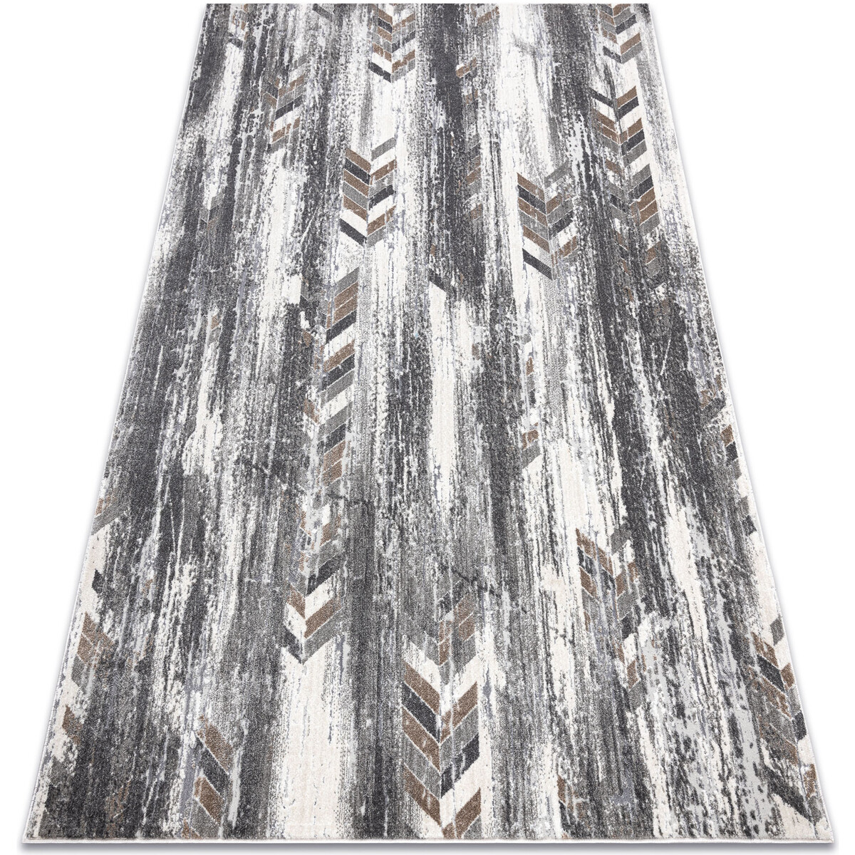 Rugsx  Moderní koberec NOBLE 9732 47 Rybí kost 120x170 cm  Šedá