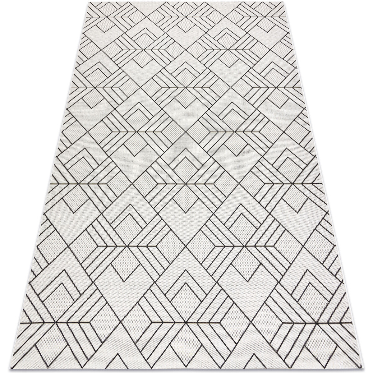 Rugsx  Koberec FLAT SISAL 48731960 Náměstí diamant, ge 80x150 cm  Béžová