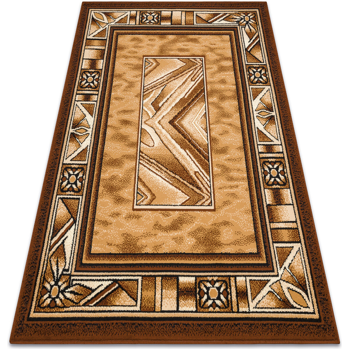 Rugsx  Koberec BCF Morad OPAL, rám klasická - 120x170 cm  Zlatá