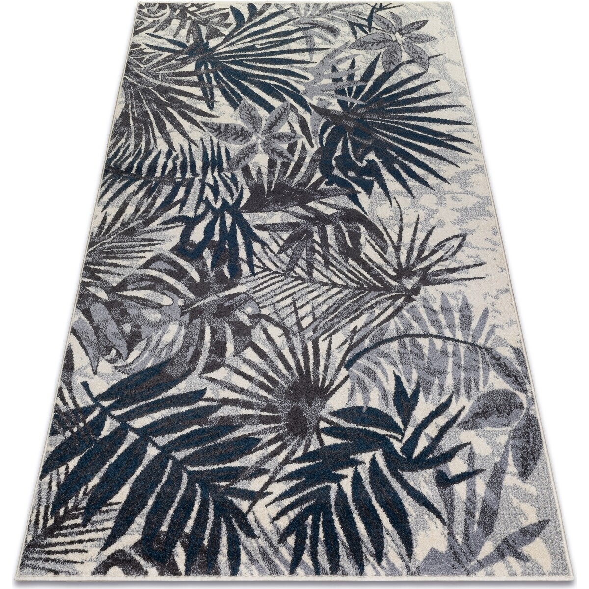Rugsx  Koberec HEOS 78561 krémový / modrý DŽUNGLE 160x220 cm  Béžová