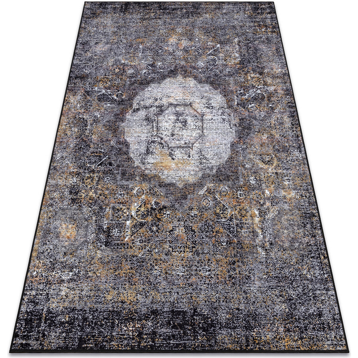 Rugsx  MIRO 51453.805 mycí kobereček Růžice, vintage  160x220 cm  Šedá
