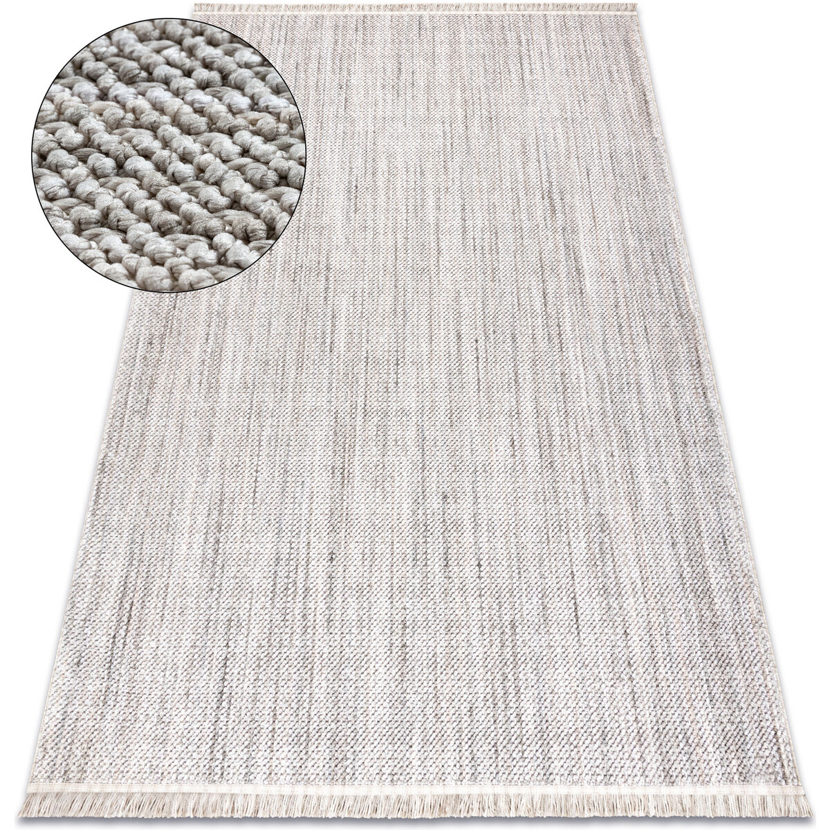 Rugsx  Koberec NANO FH93A Melange, smyčkový, plošně t 80x150 cm  Šedá