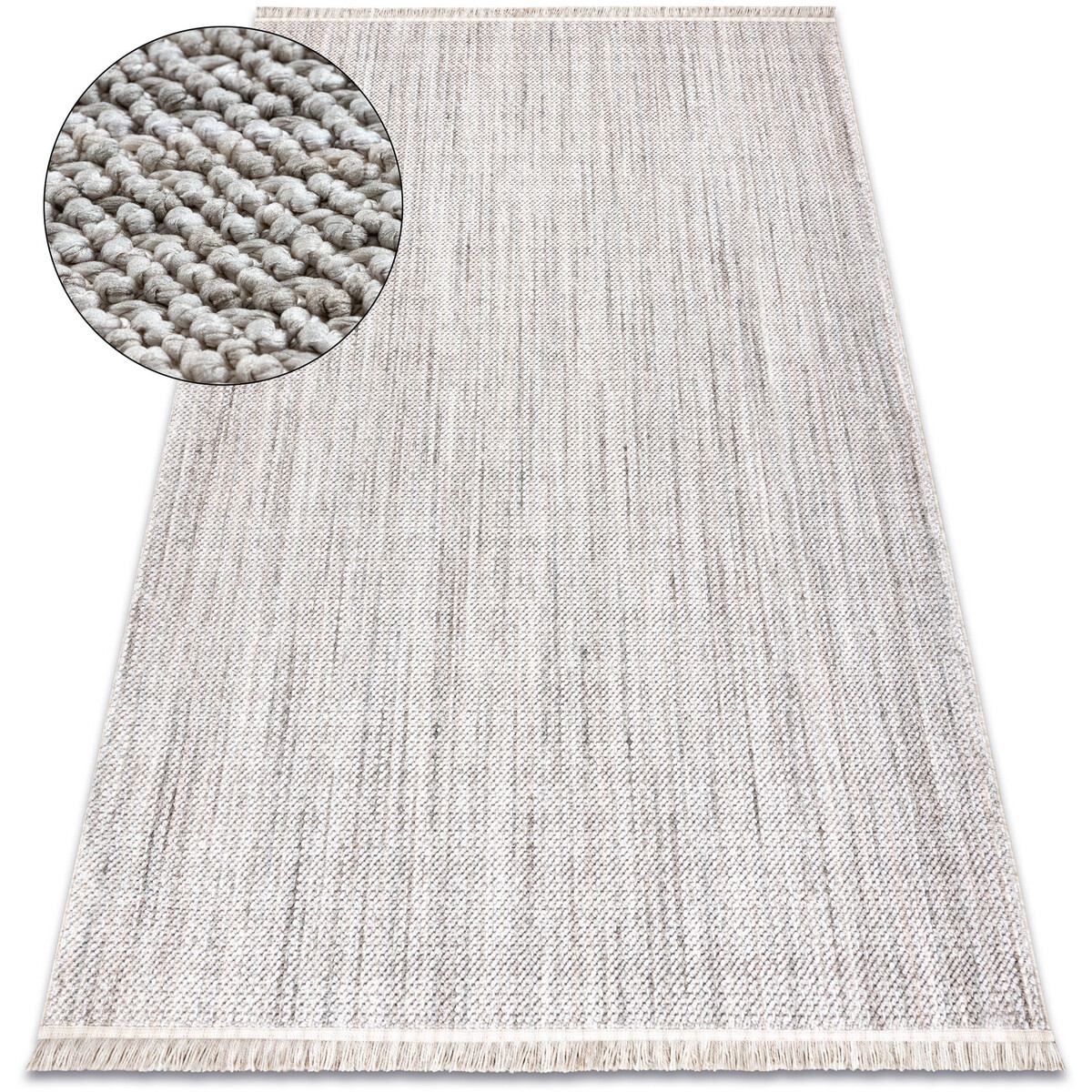 Rugsx  Koberec NANO FH93A Melange, smyčkový, plošně t 160x220 cm  Šedá