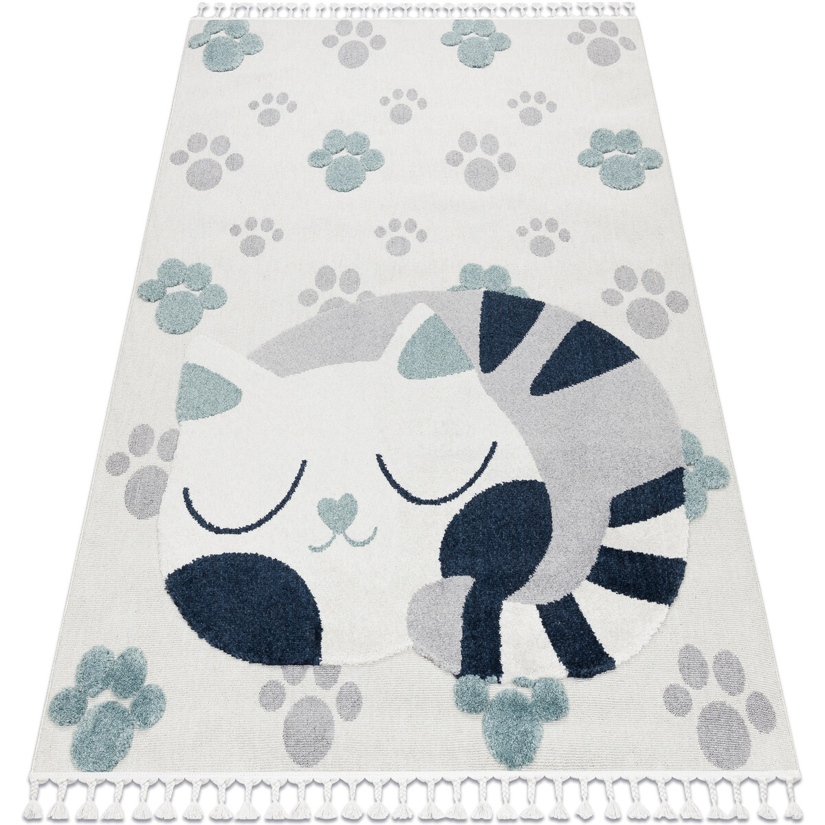 Rugsx  Koberec YOYO GD59 bílé / šedo - 80x150 cm  Bílá