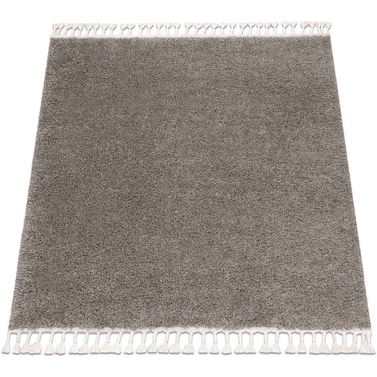 Rugsx  Koberec BERBER čtvercový 9000, hnědý - střapc 120x120 cm  Hnědá