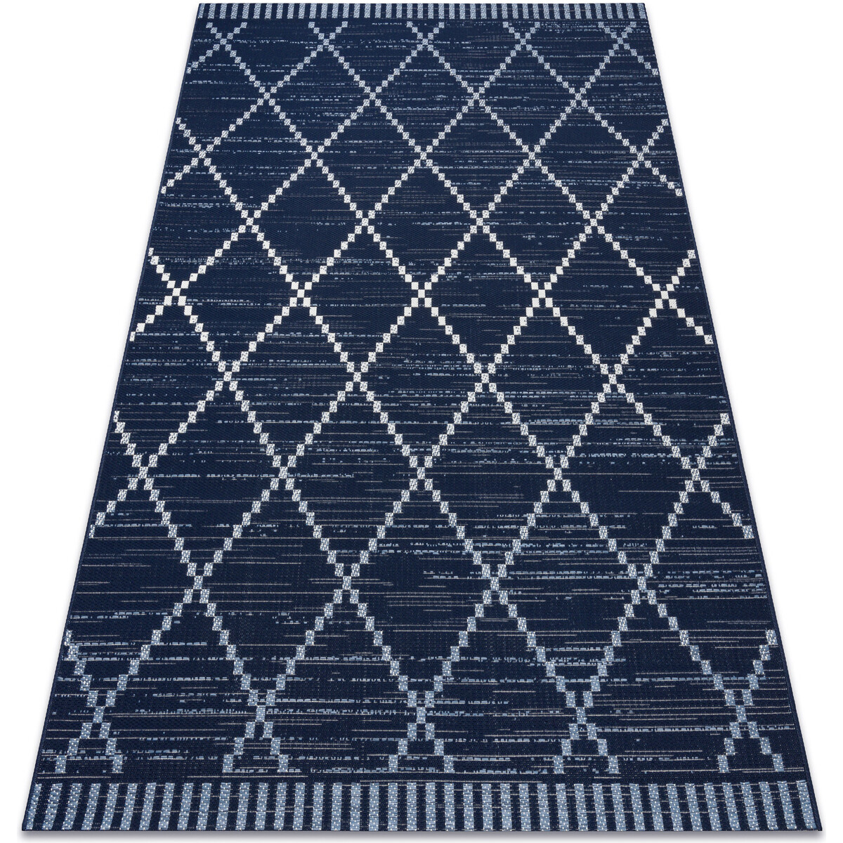 Rugsx  Koberec COLOR 47268/309 SISAL Diamant Čtverce mod 60x110 cm  Modrá