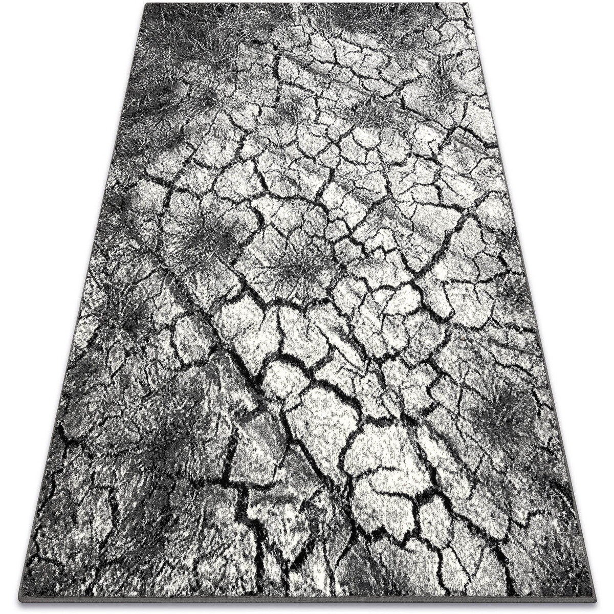 Rugsx  Koberec SILVER Terra popraskaná zem šedá 160x220 cm  Šedá