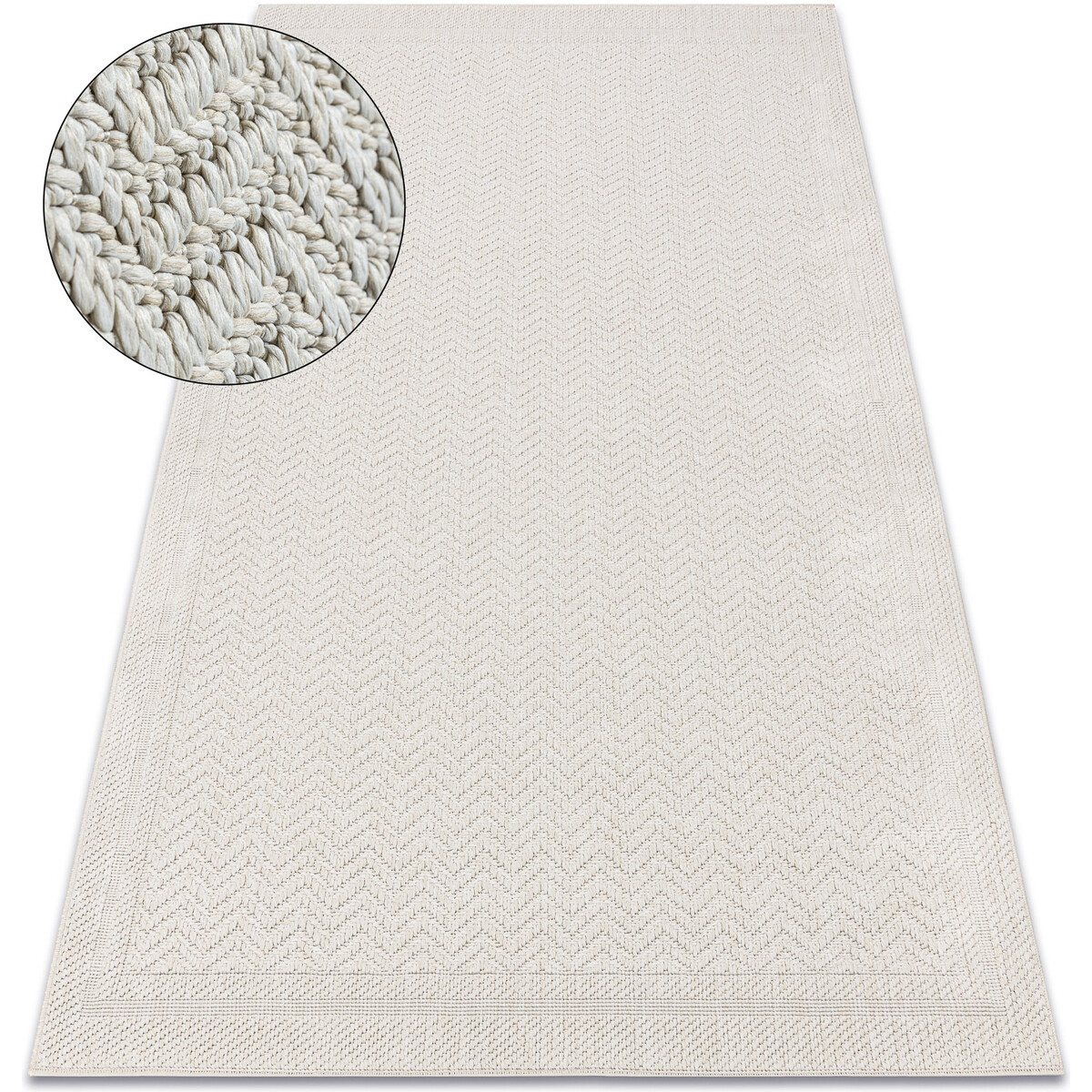 Rugsx  Koberec ORIGI 3739 krémový - Rám, rybí 155x220 cm  Béžová