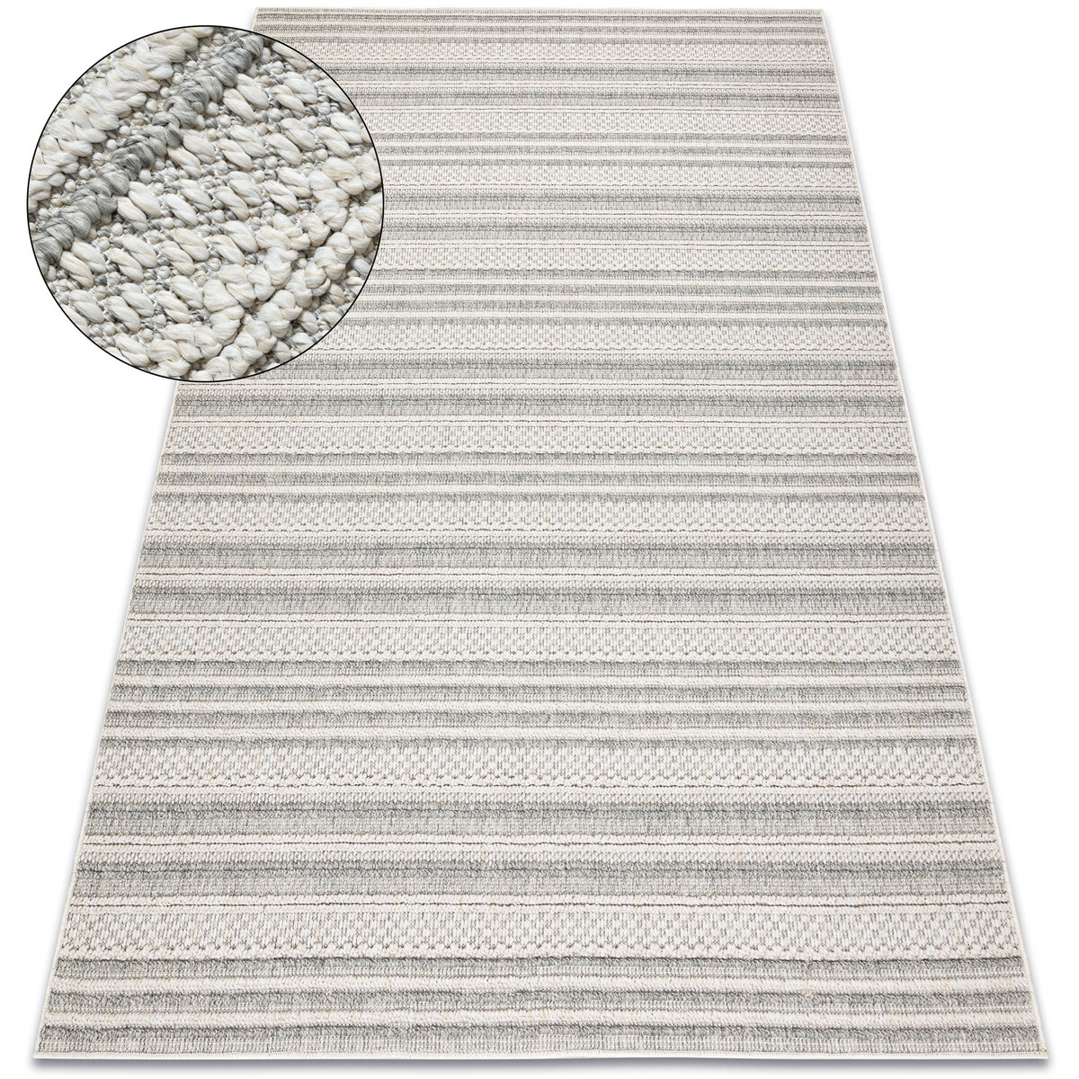 Rugsx  Koberec JERSEY 19233 šedý - Linky, strukturálnà80x150 cm  Šedá