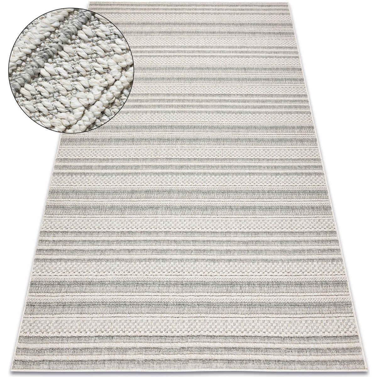 Rugsx  Koberec JERSEY 19233 šedý - Linky, strukturálnà200x290 cm  Šedá