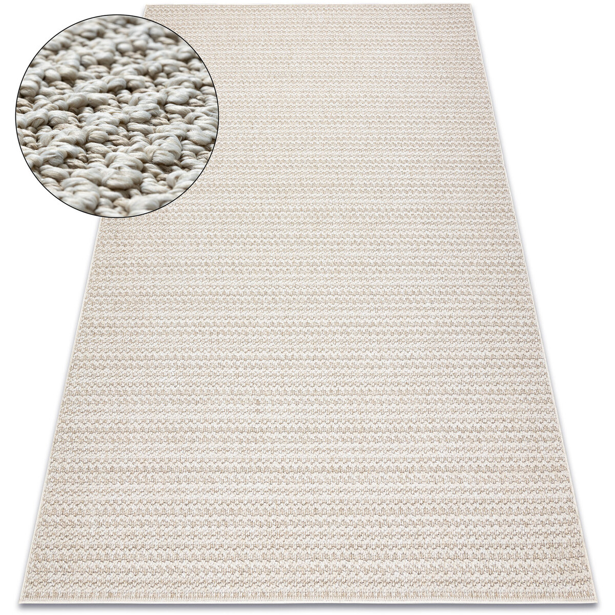 Rugsx  Koberec JERSEY 19236 béžový - strukturální, s 160x220 cm  Béžová