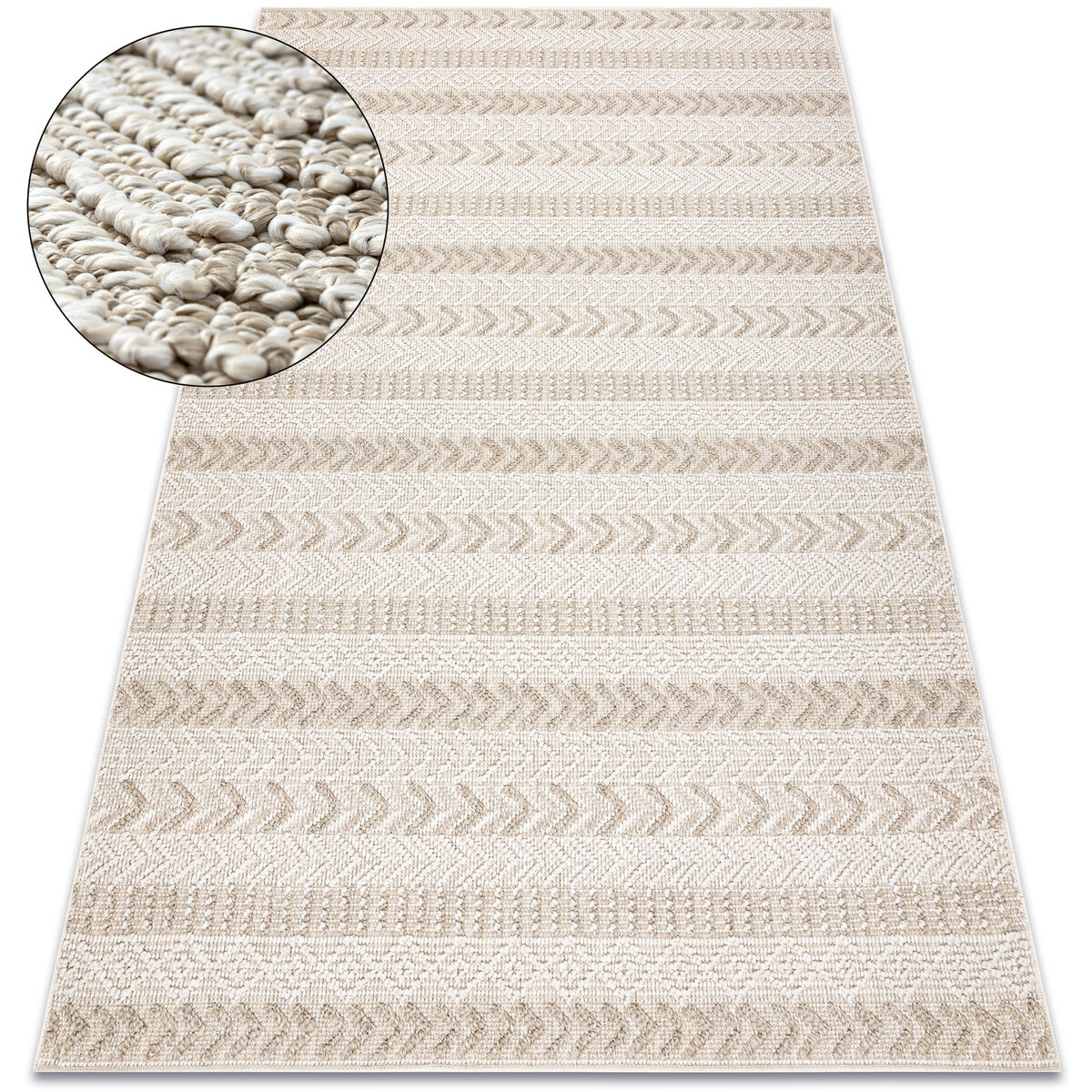 Rugsx  Koberec JERSEY 19243 béžový - Rybí kost, 200x290 cm  Béžová