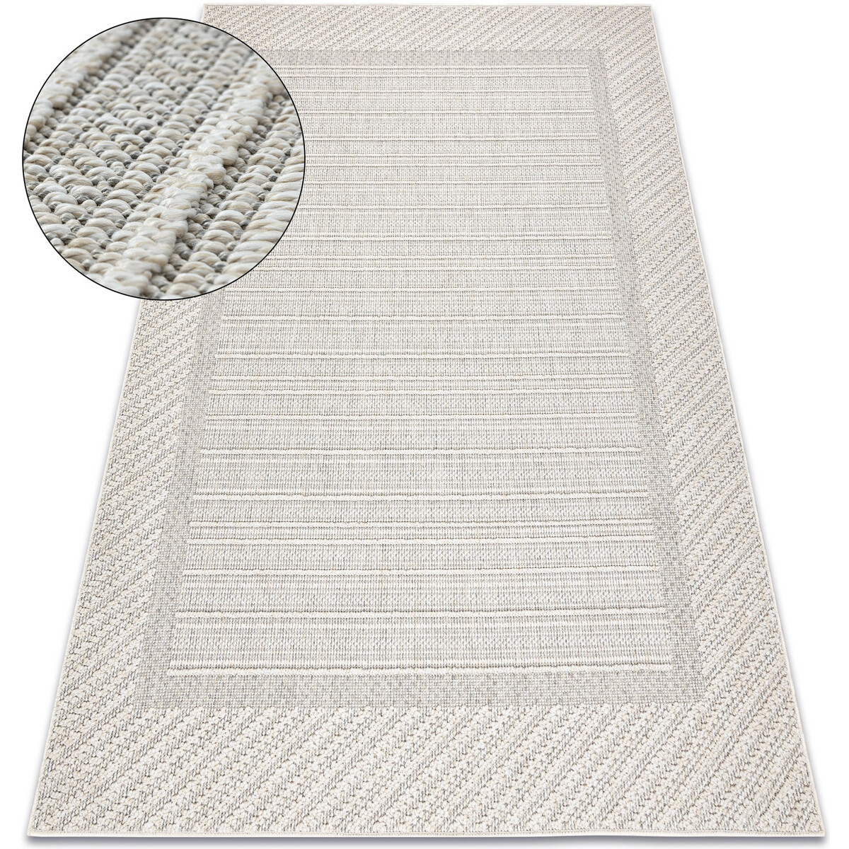 Rugsx  Koberec JERSEY 19261 šedý - Rám, strukturální 120x170 cm  Šedá
