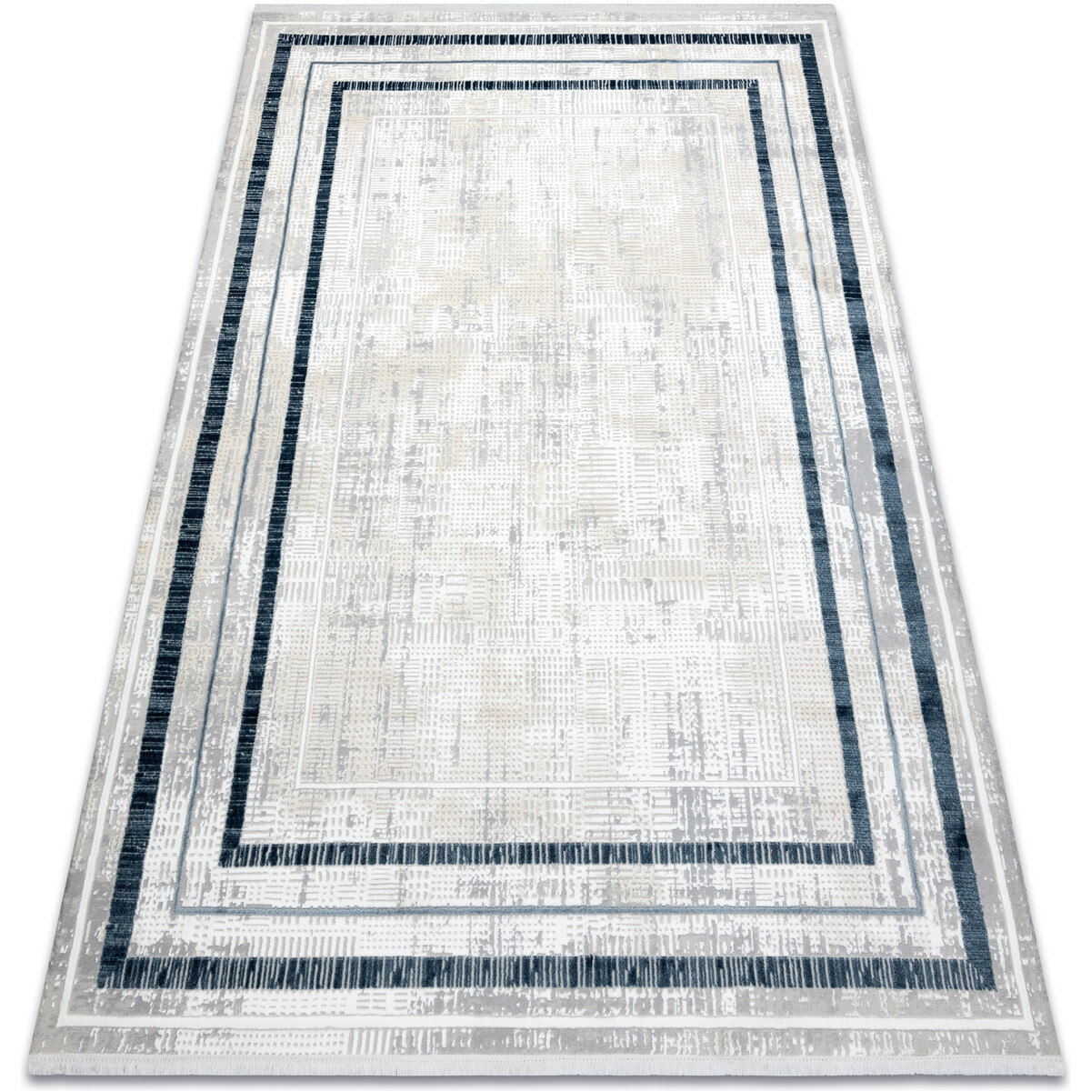 Rugsx  Moderní koberec DUKE 51523 krémová / modrá 140x190 cm  Béžová