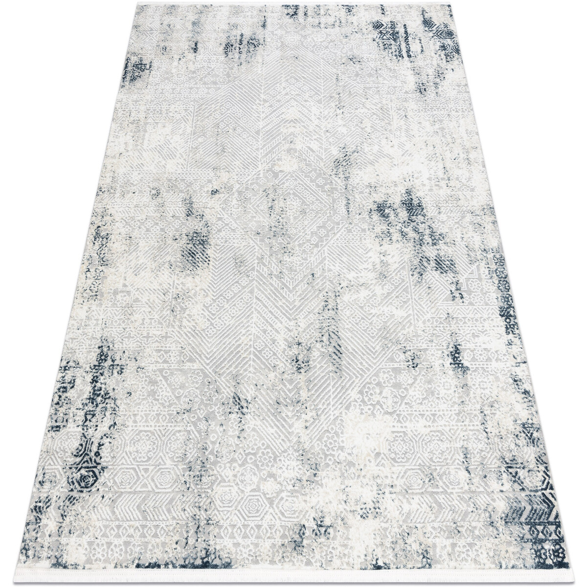 Rugsx  Moderní koberec DUKE 51558 krémová / modrá 80x150 cm  Béžová